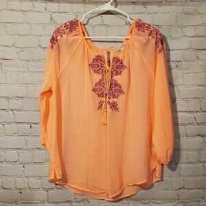 AMERICAN EAGLE OUTFITTERS SHEER BLOUSE